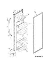 Fresh Food Door parts for Ge Refrigerator GSF25JGDDBB from AppliancePartsPros.com