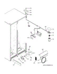 Fresh Food Section parts for Ge Refrigerator GSF25JGDSWW from AppliancePartsPros.com