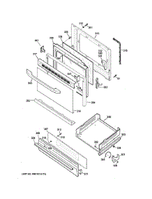 Door & Drawer Parts parts for Ge Range JGBS65DEF1WW from AppliancePartsPros.com