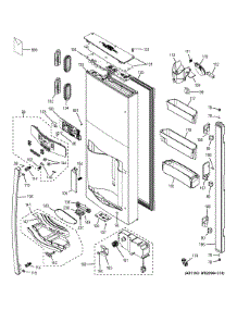 Dispenser Door parts for Ge Refrigerator PFH28PSHBSS from AppliancePartsPros.com