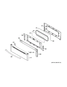 Upper Door parts for Ge Range PGB950DEF2BB from AppliancePartsPros.com