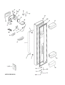 Freezer Door parts for Ge Refrigerator GSS25CSHBCSS from AppliancePartsPros.com