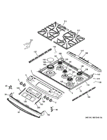 Control Panel & Cooktop parts for Ge Range JGS750DEF2WW from AppliancePartsPros.com