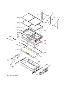 Fresh Food Shelves parts for Ge Refrigerator GNE29GMHCES from AppliancePartsPros.com