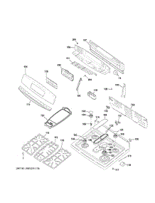 Control Panel & Cooktop parts for Ge Range JGB750EEF2ES from AppliancePartsPros.com
