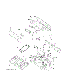 Control Panel & Cooktop parts for Ge Range JGB750DEF2BB from AppliancePartsPros.com