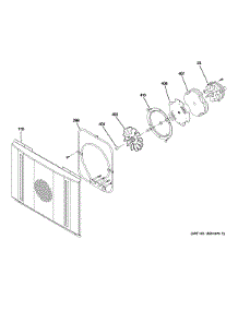 Large Convection Fan parts for Ge Range ZDP484NGP7SS from AppliancePartsPros.com