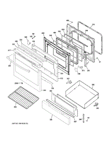 Door & Drawer Parts parts for Ge Range JGB750SEF2SS from AppliancePartsPros.com
