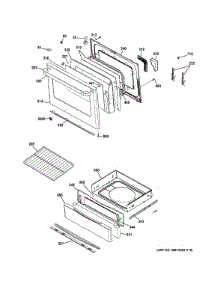 Door & Drawer Parts parts for Ge Range CGS975SED3SS from AppliancePartsPros.com