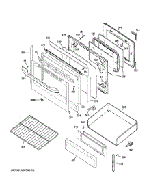 Door & Drawer Parts parts for Ge Range JB450RF1SS from AppliancePartsPros.com