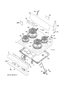 Control Panel & Cooktop parts for Ge Range JB450RF1SS from AppliancePartsPros.com