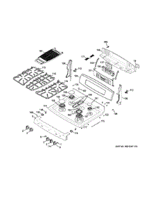 Control Panel & Cooktop parts for Ge Range PGB950DEF1WW from AppliancePartsPros.com