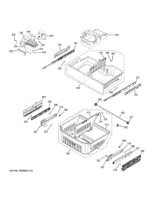 Freezer Shelves parts for Ge Refrigerator PWE23KGDEBB from AppliancePartsPros.com