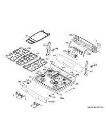 Control Panel & Cooktop parts for Ge Range JGB870DEF1WW from AppliancePartsPros.com