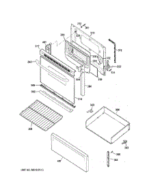 Door & Drawer Parts parts for Ge Range JBS27DIF1WW from AppliancePartsPros.com