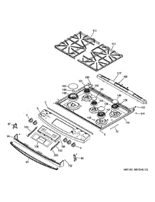 Control Panel & Cooktop parts for Ge Range JGS750DEF1WW from AppliancePartsPros.com