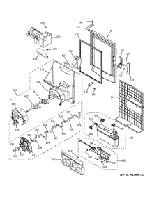 Ice Maker & Dispenser parts for Ge Refrigerator CFE28TSHDSS from AppliancePartsPros.com