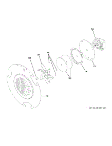 Convection Fan parts for Ge Range PGS920SEF1SS from AppliancePartsPros.com
