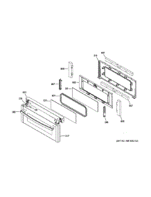 Upper Door parts for Ge Range PGS950SEF1SS from AppliancePartsPros.com