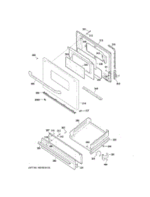 Door & Drawer Parts parts for Ge Range JGBS10DEF1CC from AppliancePartsPros.com