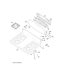 Control Panel & Cooktop parts for Ge Range JGBS14PCF1WW from AppliancePartsPros.com
