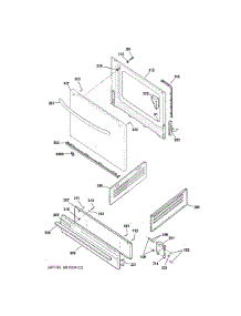 Door & Drawer Parts parts for Ge Range JGBS14PCF1WW from AppliancePartsPros.com