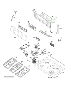 Control Panel & Cooktop parts for Ge Range PGB940DEF1WW from AppliancePartsPros.com