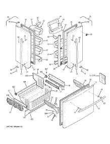 Doors parts for Ge Refrigerator GFCE1NFBEDSS from AppliancePartsPros.com
