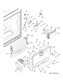 Freezer Section parts for Ge Refrigerator GFCE1NFBEDSS from AppliancePartsPros.com