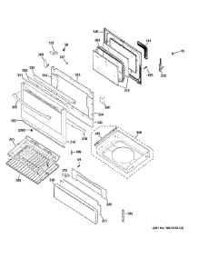 Door & Drawer Parts parts for Ge Range PGB940DEF1BB from AppliancePartsPros.com