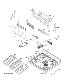 Control Panel & Cooktop parts for Ge Range PGB945SEF1SS from AppliancePartsPros.com