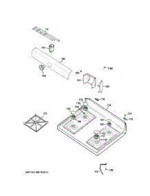 Control Panel & Cooktop parts for Ge Range AGBS45DEF1BS from AppliancePartsPros.com