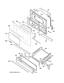 Door & Drawer Parts parts for Ge Range AGBS45DEF1BS from AppliancePartsPros.com