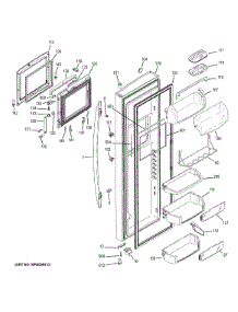 Fresh Food Door parts for Ge Refrigerator GSE30VHBBTSS from AppliancePartsPros.com