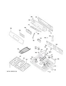 Control Panel & Cooktop parts for Ge Range JGB760SEF1SS from AppliancePartsPros.com