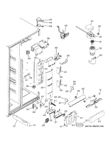 Fresh Food Section parts for Ge Refrigerator GSE28VGBECSS from AppliancePartsPros.com