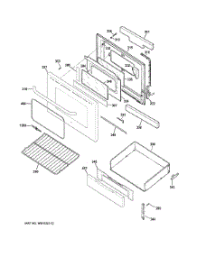 Door & Drawer Parts parts for Ge Range ABS45DF1WS from AppliancePartsPros.com