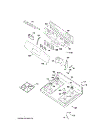 Control Panel & Cooktop parts for Ge Range JGB620GEF1SA from AppliancePartsPros.com