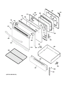 Door & Drawer Parts parts for Ge Range JGB695DEF1WW from AppliancePartsPros.com