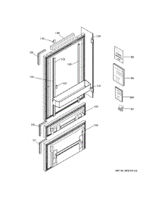 Doors parts for Ge Refrigerator ZIC30GNHAII from AppliancePartsPros.com