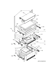 Shelves & Drawers parts for Ge Refrigerator ZIC30GNHAII from AppliancePartsPros.com