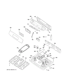 Control Panel & Cooktop parts for Ge Range JGB750DEF1WW from AppliancePartsPros.com