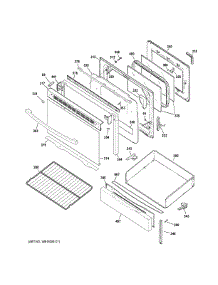 Door & Drawer Parts parts for Ge Range JGB650DEF1BB from AppliancePartsPros.com