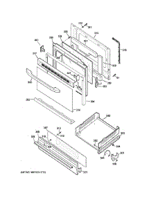 Door & Drawer Parts parts for Ge Range JGBS64DEF1WW from AppliancePartsPros.com