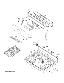 Control Panel & Cooktop parts for Ge Range JGB640SEF1SS from AppliancePartsPros.com