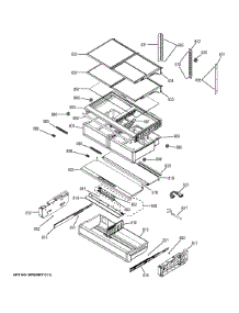 Fresh Food Shelves parts for Ge Refrigerator CFE29TSDFSS from AppliancePartsPros.com
