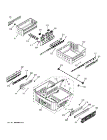 Freezer Shelves parts for Ge Refrigerator CFE29TSDFSS from AppliancePartsPros.com