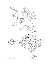 Control Panel & Cooktop parts for Ge Range JGBS60GEF1SA from AppliancePartsPros.com