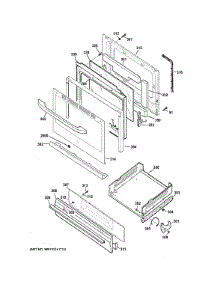 Door & Drawer Parts parts for Ge Range JGBS60GEF1SA from AppliancePartsPros.com