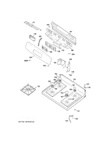 Control Panel & Cooktop parts for Ge Range JGB630REF1SS from AppliancePartsPros.com